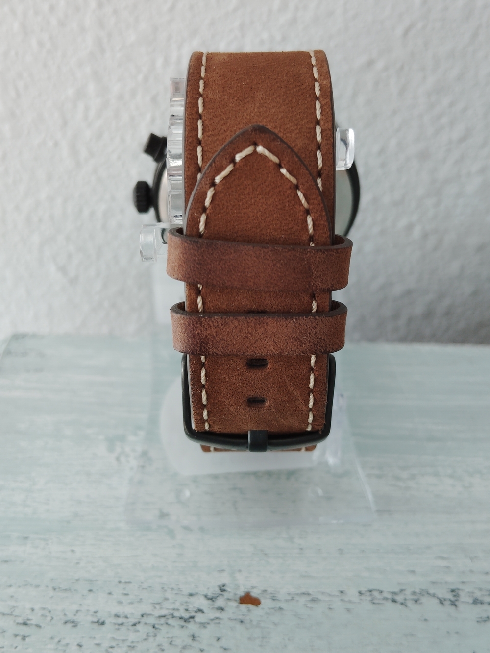 Timex Expedition Men's Brown Leather Strap Chronograph Military Field T49905 - Picture 6 of 8